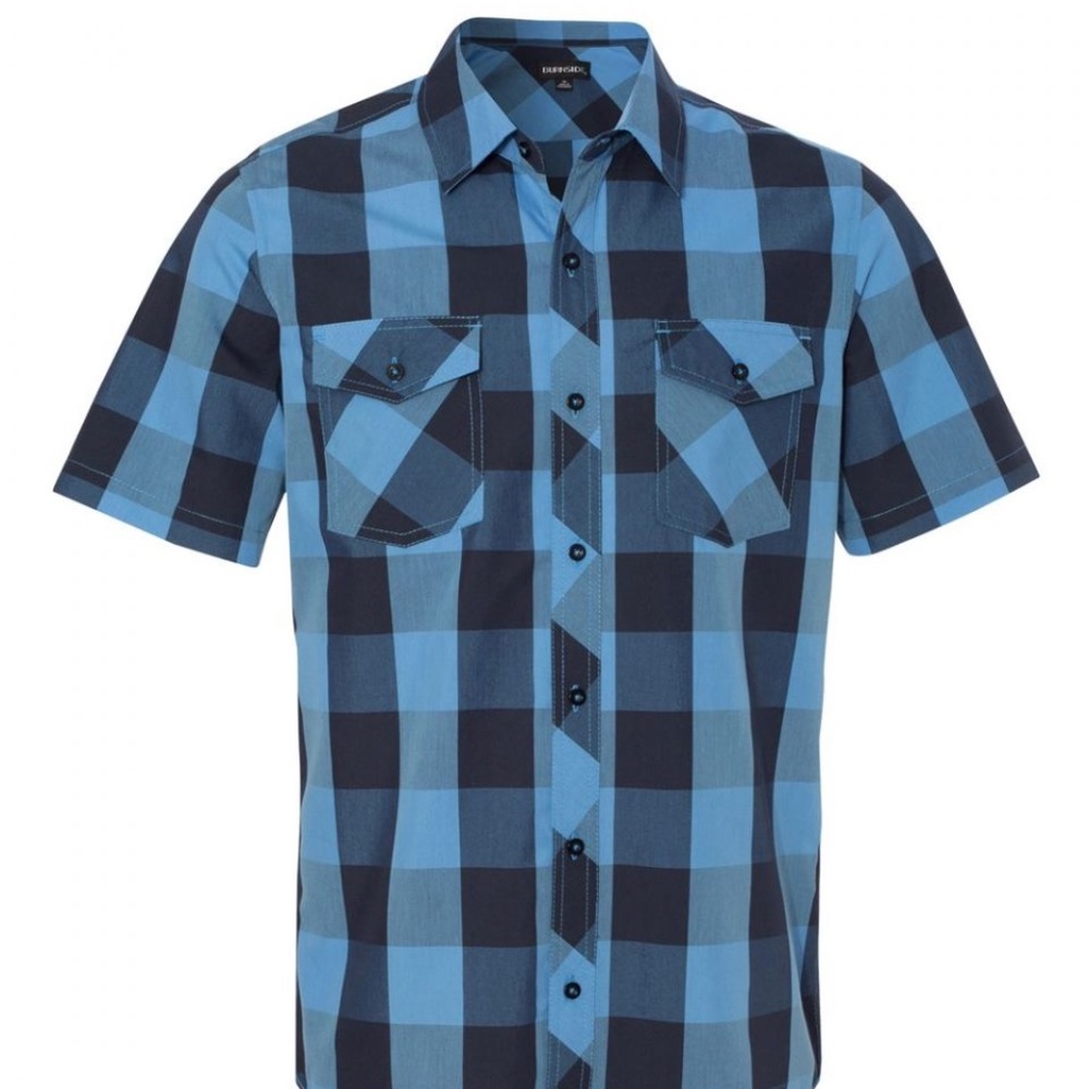 MEN'S BUFFALO PLAID SHORT SLEEVE SHIRT
